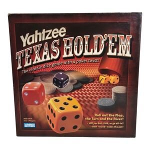 Yahtzee Texas Hold'em Poker Style Dice Game 2004 **COMPLETE**